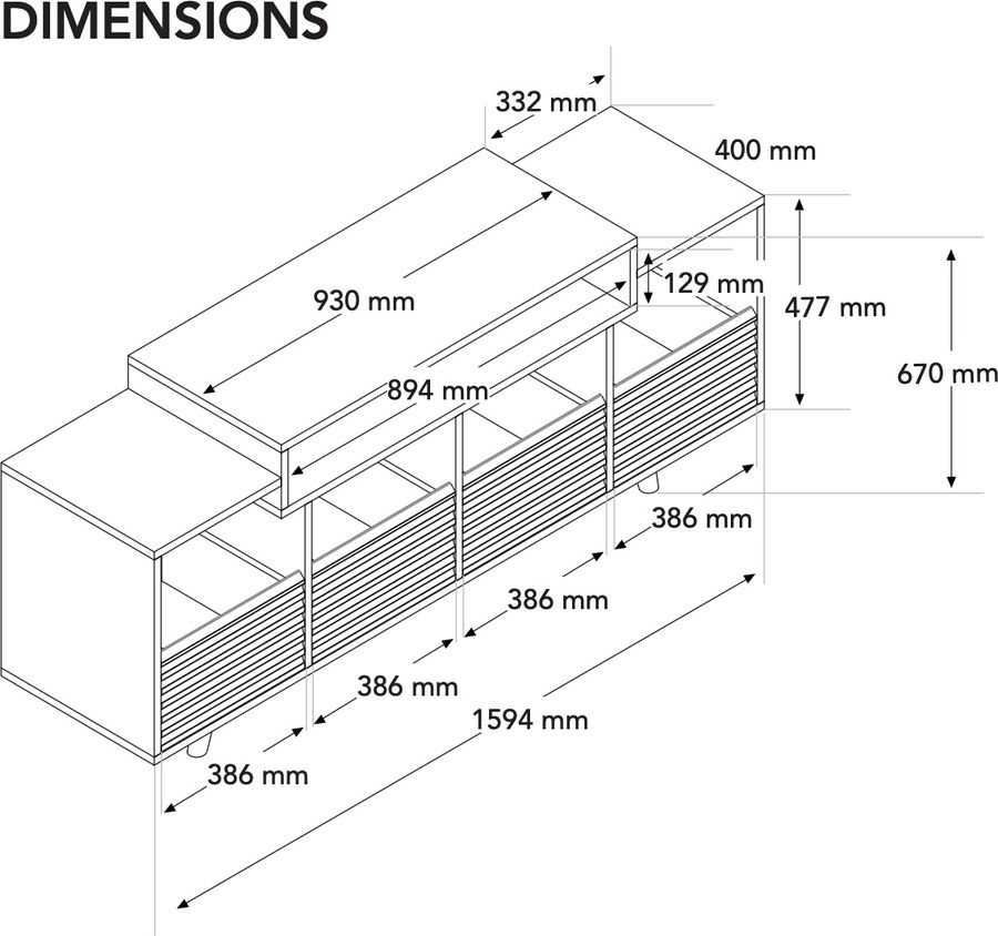 Schéma dimensions Schéma dimensions Oslo 1600