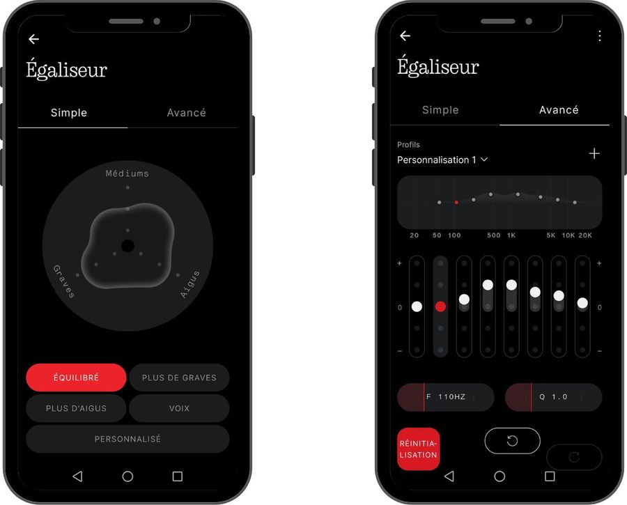 Capture d'écran de l'application Nothing X