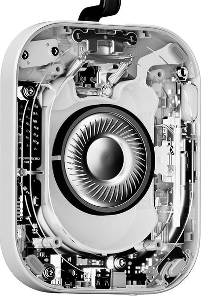 Vue intérieure avec le transducteur dynamique de KEF