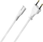 Oehlbach Powercord C7 Blanc (1,5 m)
