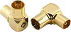 Oehlbach Antenna AD 90 - connecteur d'angle coaxial (lot de 2)