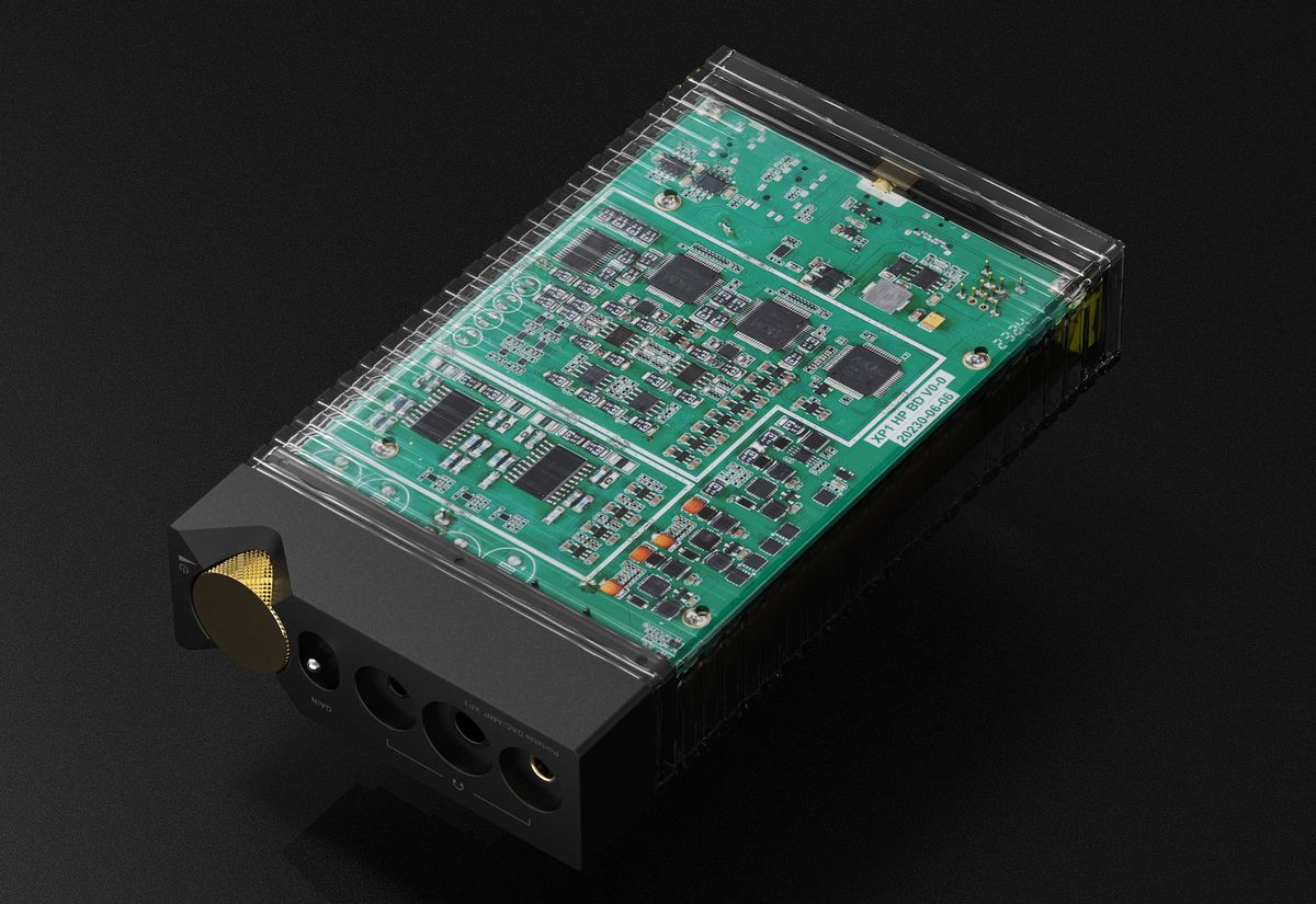 Vue intèrieure de l'ampli casque Onix Mystic XP1