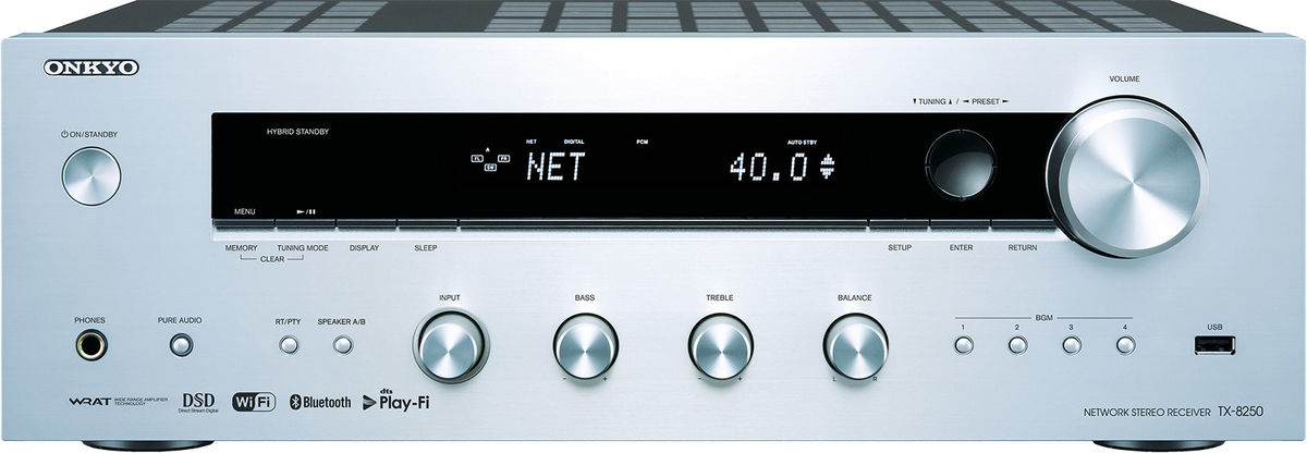Onkyo TX-8250 Silver - Amplis hi-fi WiFi/Bluetooth