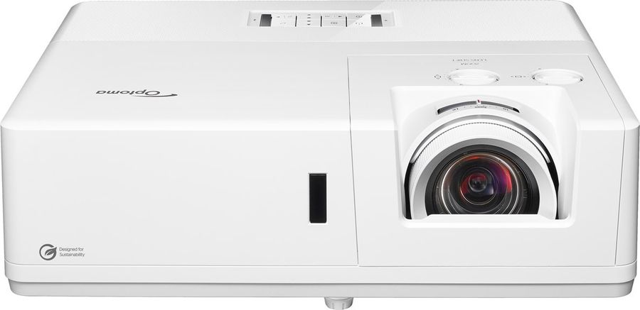 Projecteur laser Optoma ZK708T : image 4K XXL, 30 000 h de durée de vie et options gaming/simulateur.  Optoma ZK708T : vidéoprojecteur 4K laser haute luminosité avec grande image et fonctions immersives.