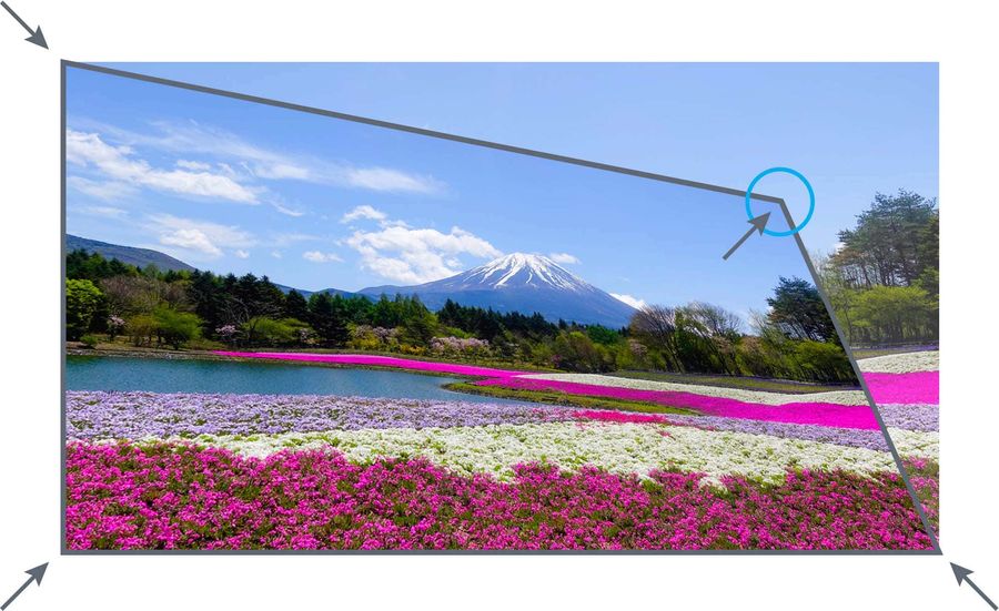 Optoma ZU500USTe : correction géométrique