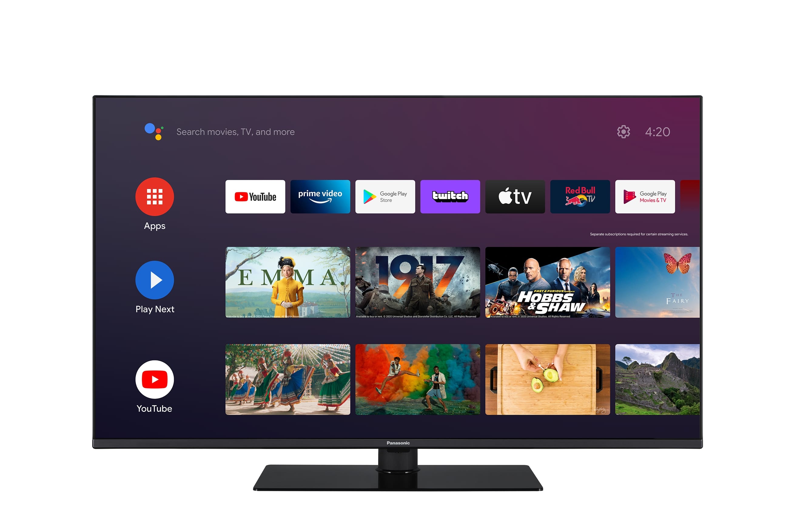 TV Panasonic Android 43" 4K HDR - Google Assistant, Dolby Atmos, Chromecast Intégré - 5