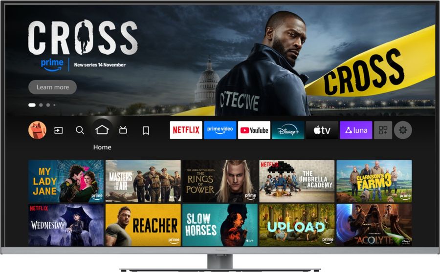  Smart TV Panasonic TV-50W93BE6 avec Fire TV, assistant vocal Alexa et compatibilité Apple AirPlay 2 et HomeKit.