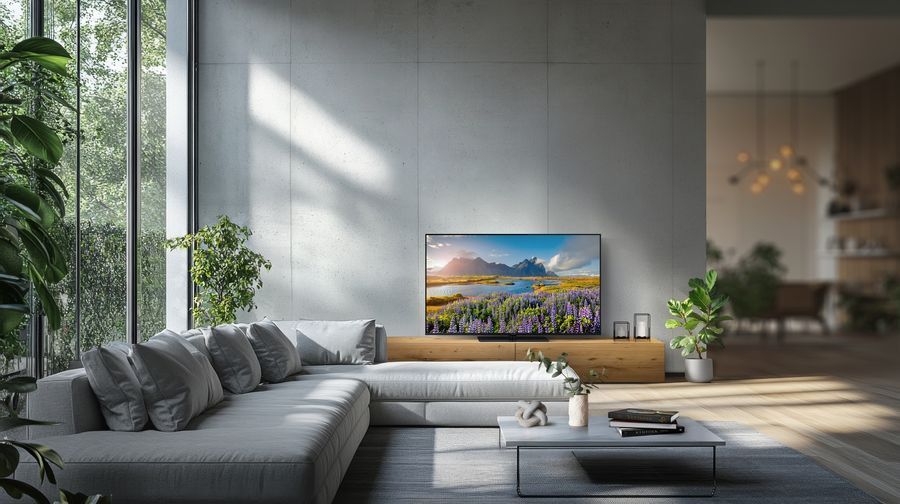  Téléviseur Panasonic TV-65W85BEZ QLED 4K de 65 pouces avec Dolby Atmos et fonctionnalités gaming avancées.