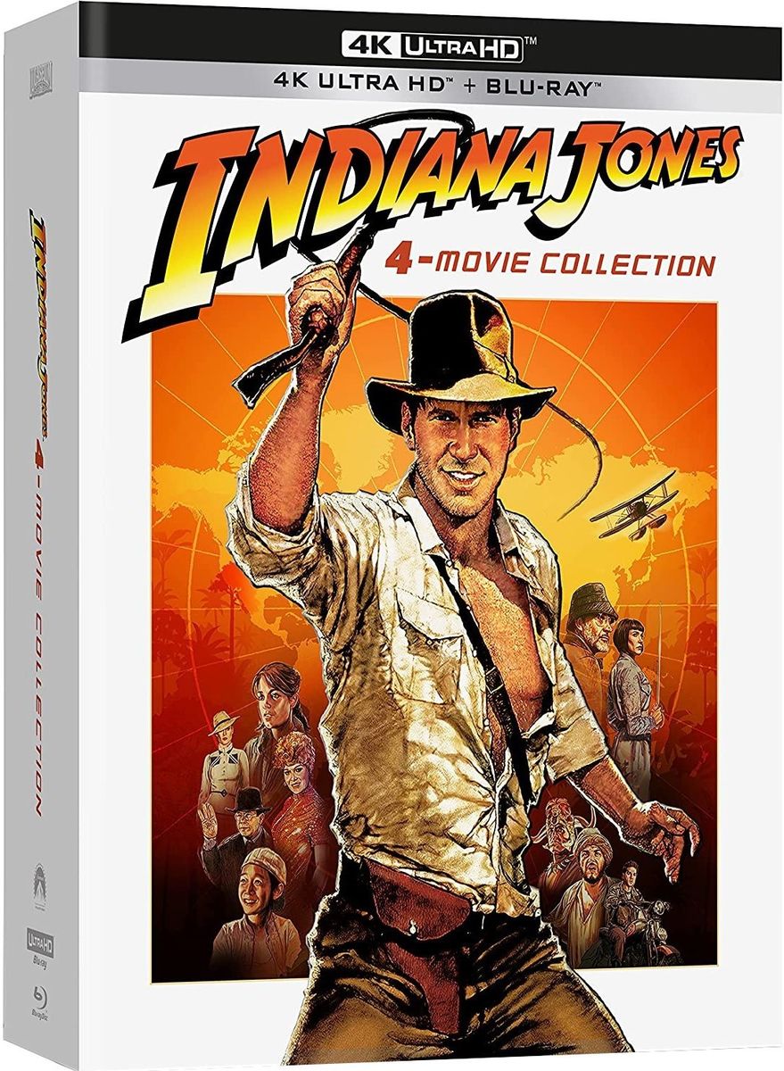 Blu-ray Paramount Coffret Indiana Jones 4 Films Édition Limitée