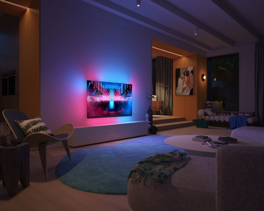 Philips 65OLED909 : mise en situation  Philips 65OLED909 : mise en situation