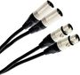 Plugger Elite bretelle 2 x XLR Mâle / 2 x XLR Femelle
