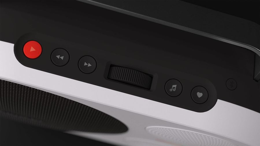 Vue de d&eacute;tails enceinte Bluetooth portable Polaroid P4