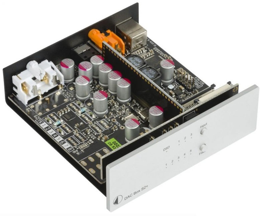 Vue intérieure DAC audio Pro-Ject Dac Box S2+