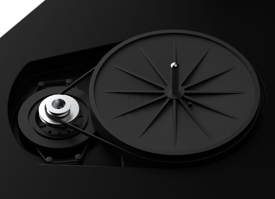 Vue de détail rotation plateau