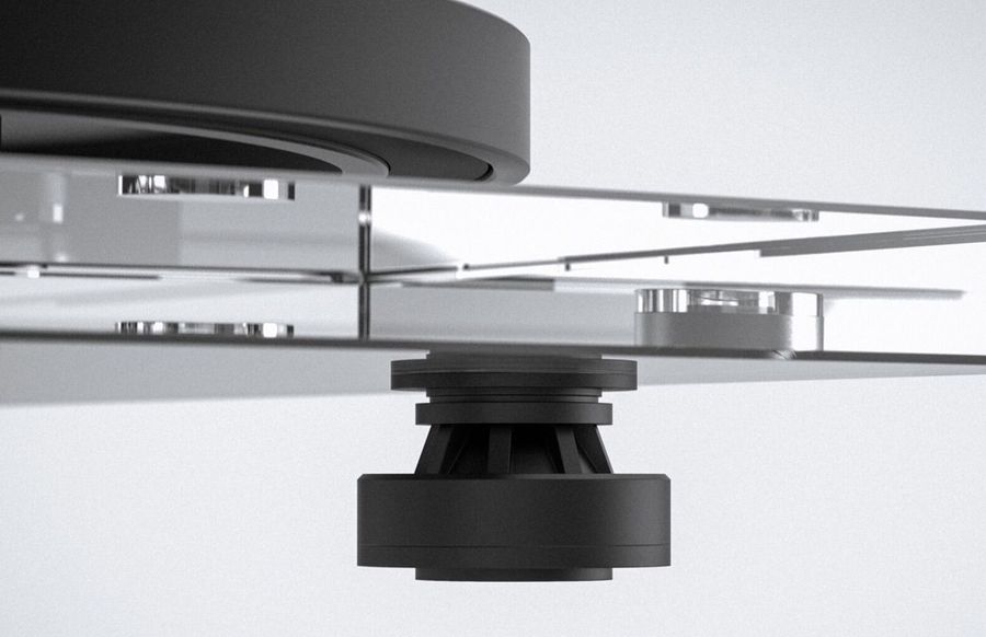 Vue de détail pieds réglables