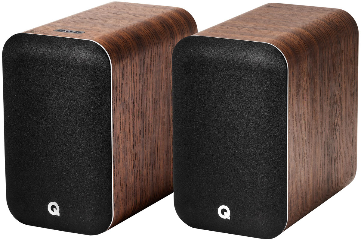 Enceintes connect&eacute;es Hi-Fi Q Acoustics M20 HD Noyer Vendues par paire