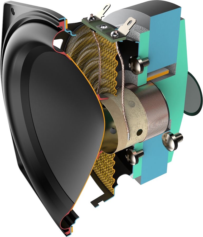 Haut-parleur des enceintes connectées Q Acoustics M40