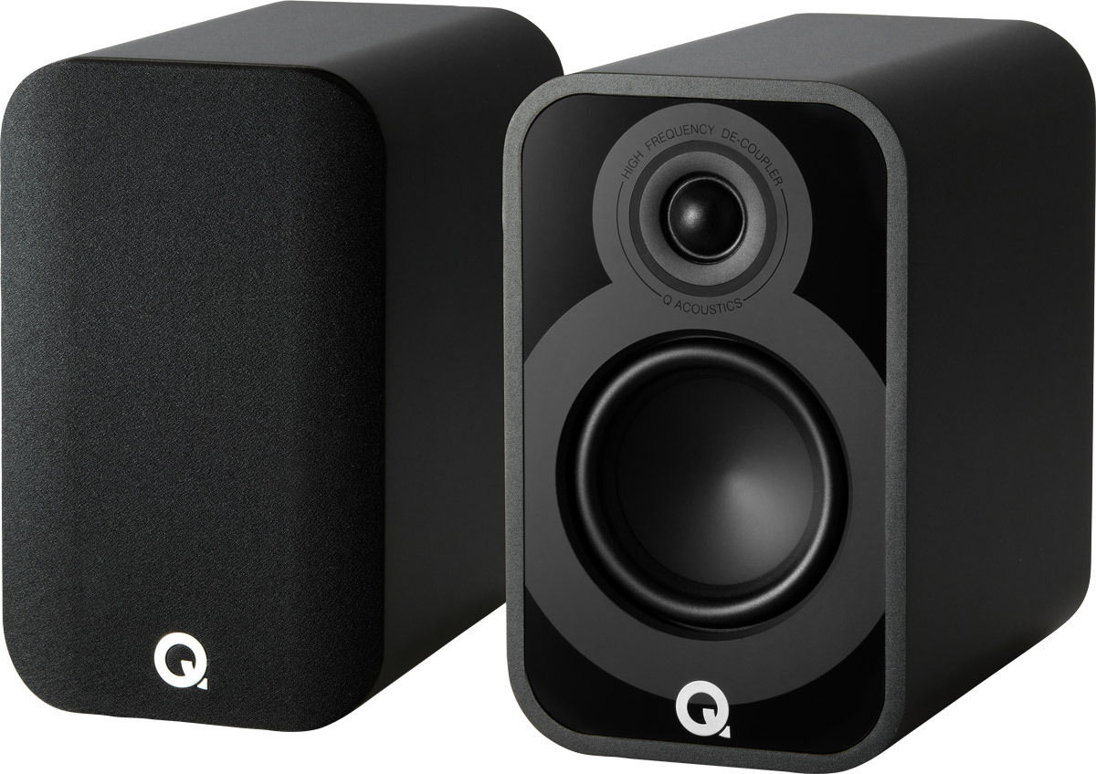 Q Acoustics 5010 Noir Mat - Enceinte Biblioth&egrave;que (la paire)