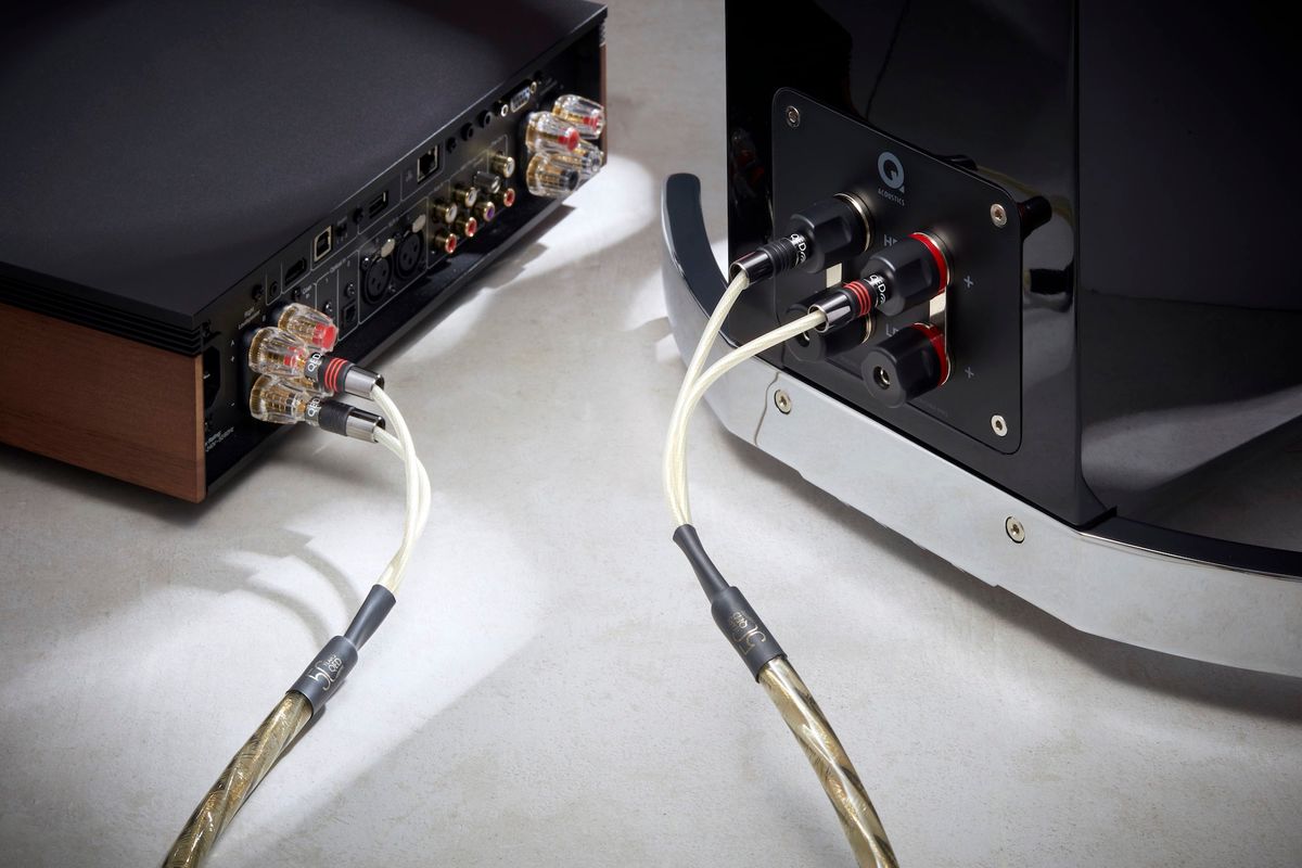 Câble d'enceintes monté QED Golden Anniversary XT