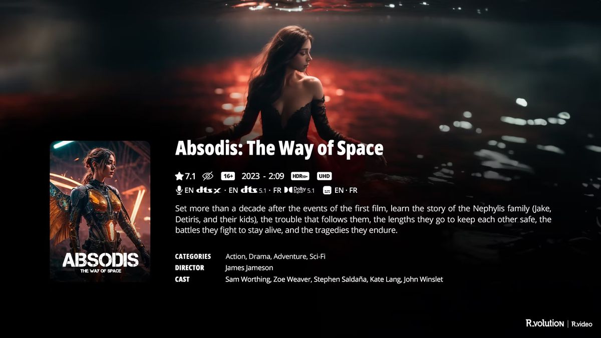 R_VOLUTION Player Pro 8K TV