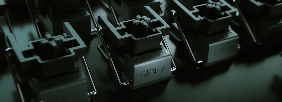 Les switches de seconde génération du clavier gaming Razer Huntsman V3 Pro offrent un réglage de la hauteur d’activation entre 0,1 et 4 mm.