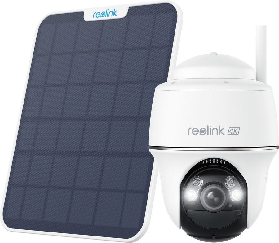 Pour une surveillance autonome, la caméra 4K Reolink Argus Series B440 est alimentée par son panneau solaire.