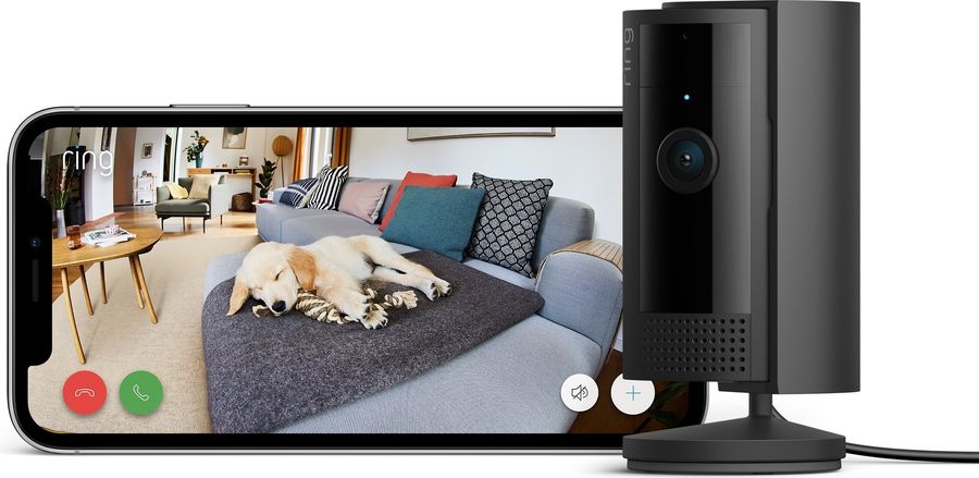 Pilotable depuis l'application Ring, la caméra pour animaux Ring Indoor Camera (2ᵉ génération) est facile à utiliser. La caméra pour animaux Ring Indoor Camera (2ᵉ génération) est pilotable depuis l'application Ring.
