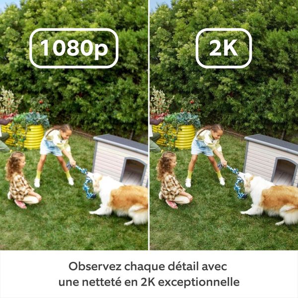 Résolution 2K caméra Ring Outdoor Camera Plus Battery Résolution 2K