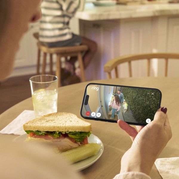 Vue en direct avec l'application Ring