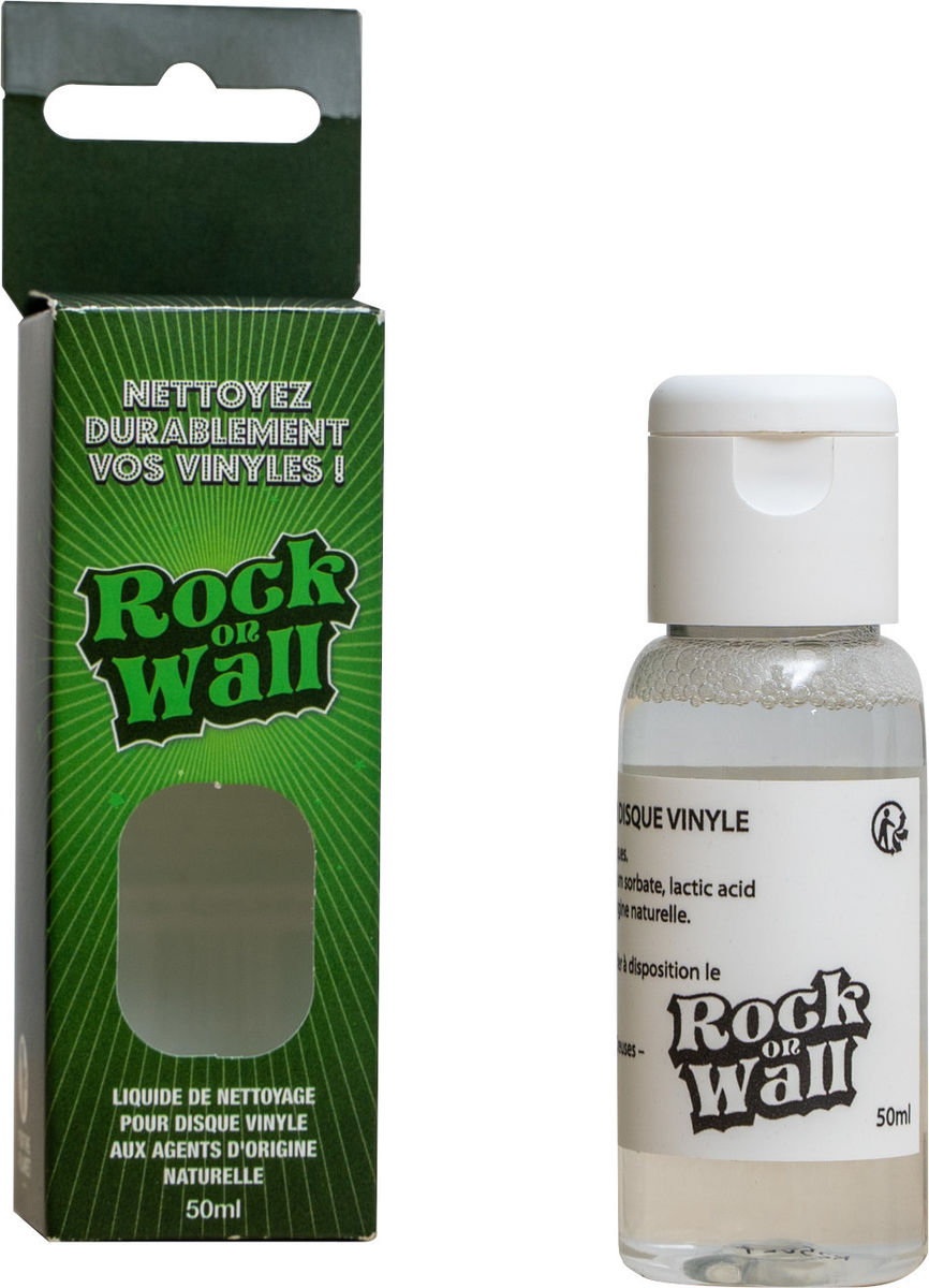 Entretien vinyle Rock on wall Nettoyant naturel 50ml Disque vinyle