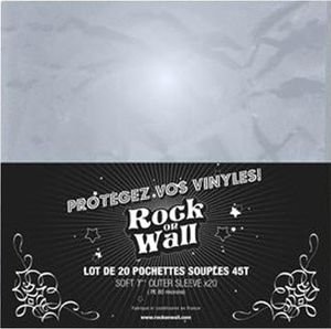 Pochettes vinyle Rock on wall Pochette souple 45T (lot de 20)