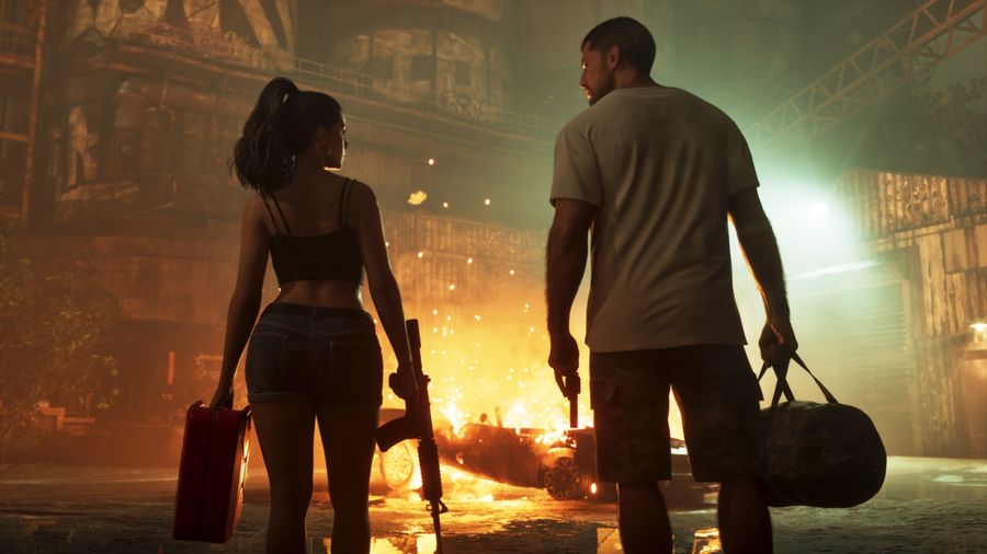 Jason et Lucia au cœur d’une conspiration criminelle à Leonida dans Grand Theft Auto VI.