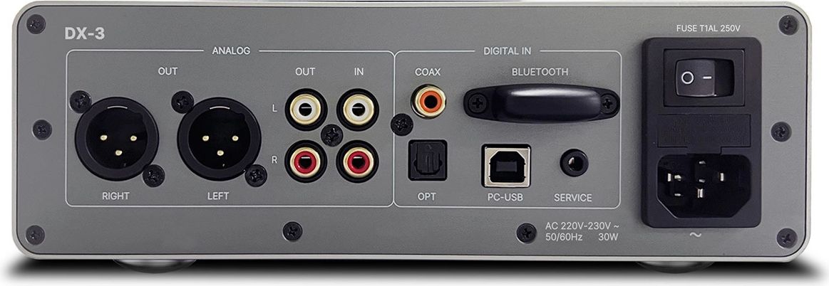 Connectique de l'ampli casque Rotel DX-3