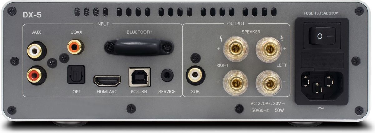 Connectique ampli Rotel DX-5