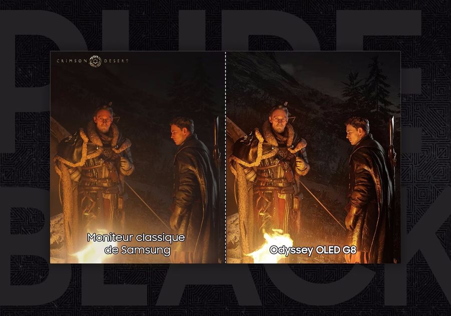 L'&eacute;cran gamer Samsung Odyssey OLED G6 G60SD prend en charge le HDR10+ Gaming et couvre 99 % de l'espace colorim&eacute;trique DCI-P3.
