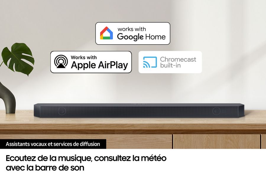 Samsung HW-Q710D : AirPlay, Chromecast, Google Home  Samsung HW-Q710D : AirPlay, Chromecast, Google Home
