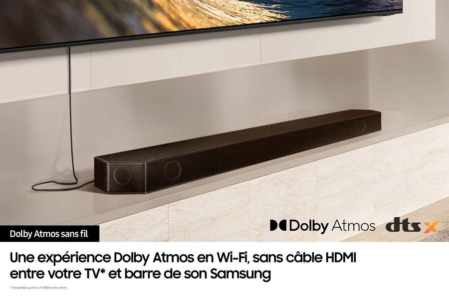 Samsung HW-Q995D : Dolby Atmos sans fil Samsung HW-Q995D : Dolby Atmos sans fil