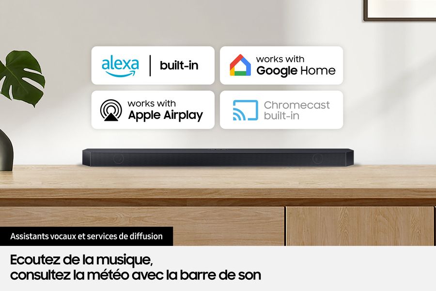 Samsung HW-Q995D : Airplay 2, Chromecast, Alexa  Samsung HW-Q995D : Airplay 2, Chromecast, Alexa