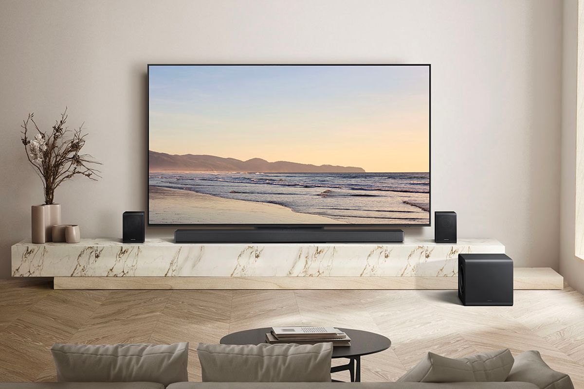 Connectique barre de son Samsung HW-QS760F