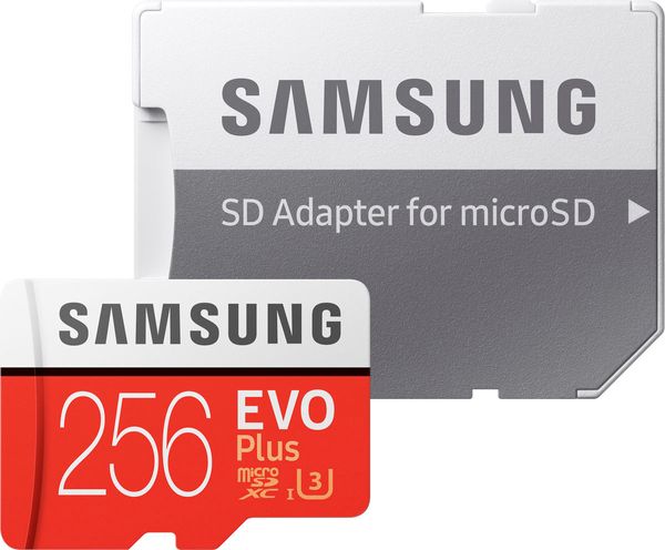 Samsung EVO PLUS 3 MicroSD Class 10 (256 Go) - Cartes mémoires