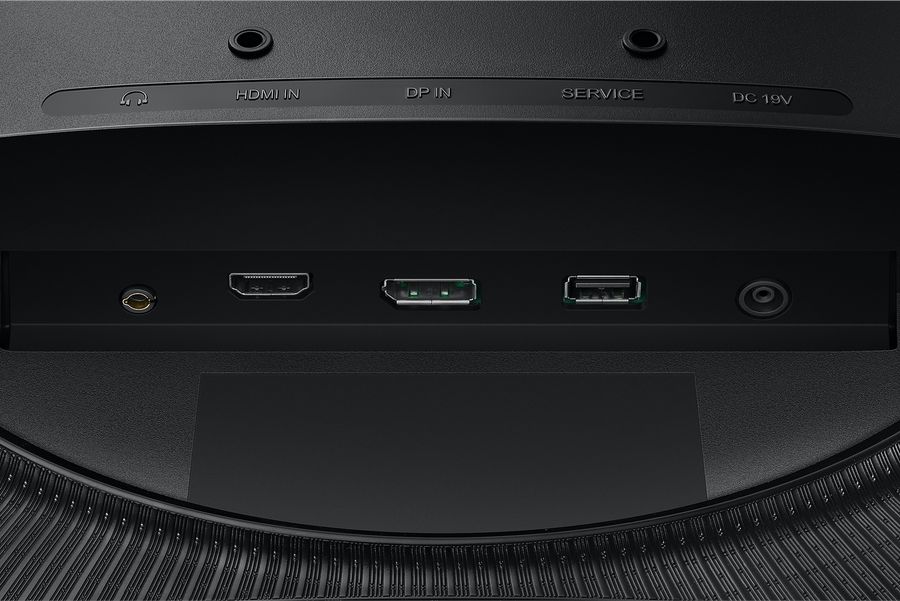 L'écran gamer Samsung Odyssey G55C 27" dispose d'un port HDMI et d'un DisplayPort.