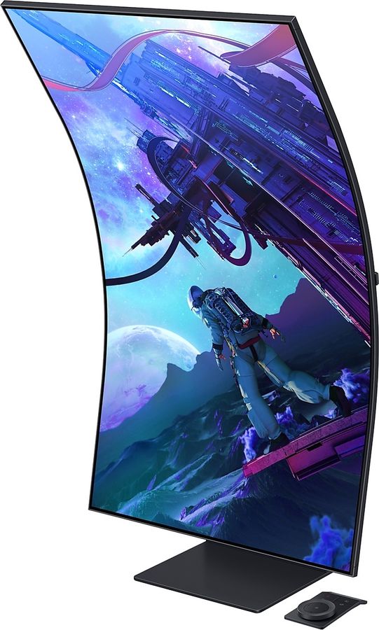 Le mode Cockpit permet d’orienter l’écran Samsung Odyssey Ark 2nd Gen - G97NC 55” à la verticale et de l’incliner selon les besoins.