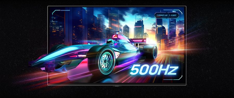 Écran Samsung Odyssey Neo G6 - G60SF 27" QD-OLED 500 Hz, 0,03 ms, compatible G-Sync et FreeSync Premium Pro.