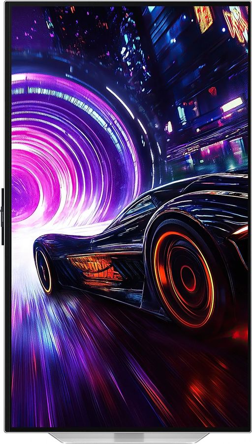 Le Samsung Odyssey OLED G8 - G81SF 32” peut basculer en mode portrait grâce à sa fonction de pivot.