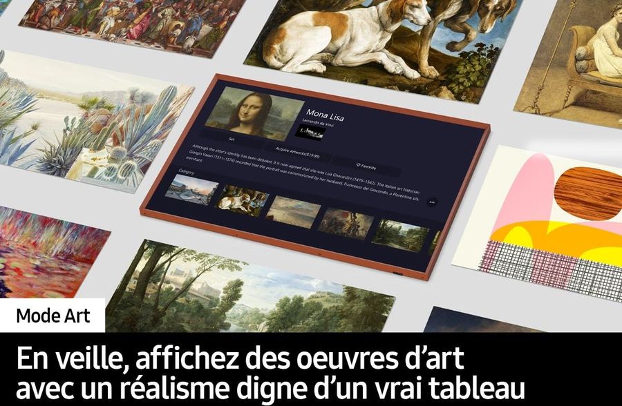 Samsung The Frame QLED 50"  : mode Art