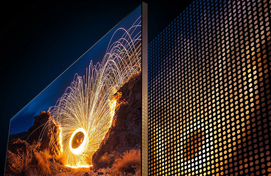 TV UHD 8K Samsung : rétroéclairage Full LED avec gestion par zones (local dimming)