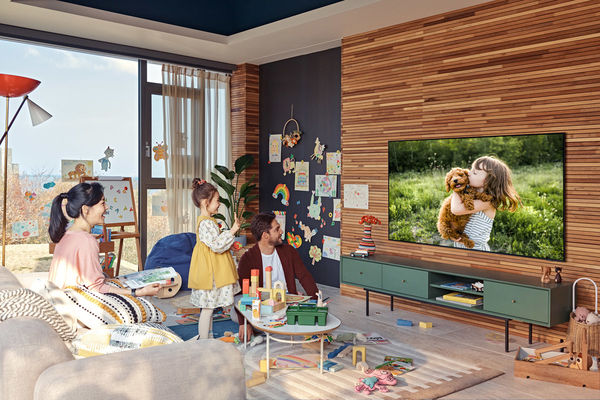 TV UHD 4K Samsung QLED QE75Q80A : mise en situation TV UHD 4K Samsung QLED QE75Q80A : mise en situation
