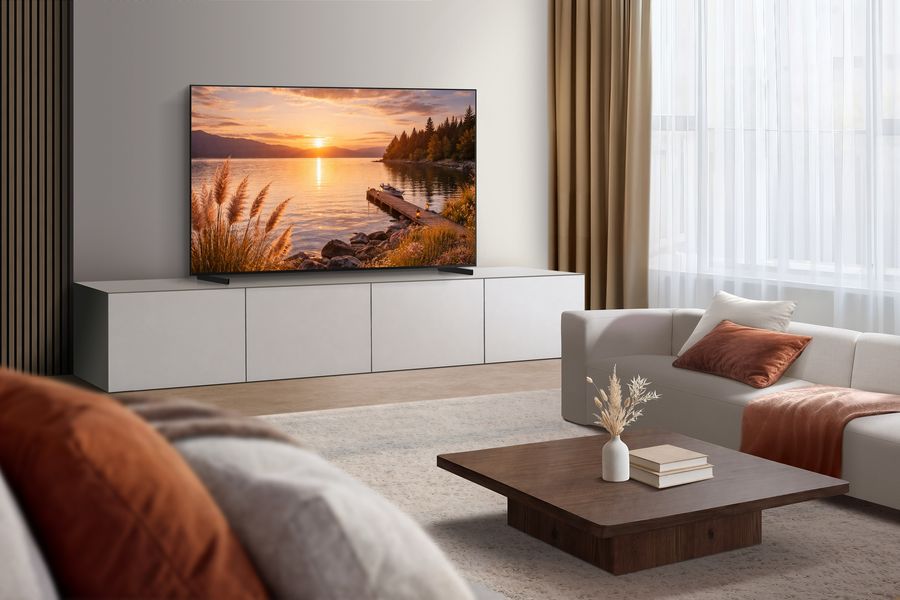 T&eacute;l&eacute;viseur Samsung TQ55QN80H Neo QLED Mini LED 4K 144 Hz avec Dolby Atmos et fonctions gaming avanc&eacute;es.