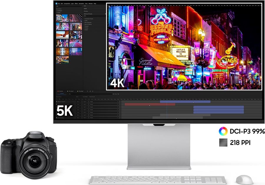 Le moniteur Samsung Viewfinity S9 (S90PC) prend en charge l'espace colorimétrique DCI-P3.