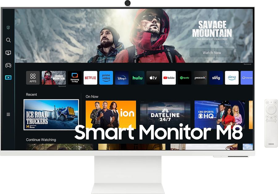Le moniteur PC 5K Samsung Smart Monitor M8 (M80C) dispose de la plupart des services de streaming.
